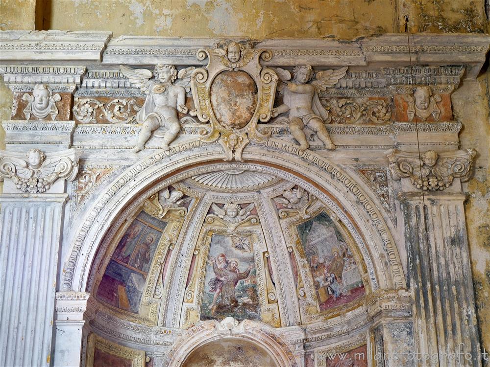 Masserano (Biella, Italy) - Upper part of the Chapel of St. Francis in the Church of St. Theonestus